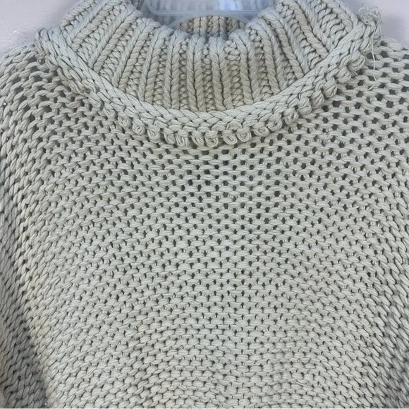 Free People My Only Sunrise Chunky Open Cable Knit Oversized Slouchy Sweater - Picture 12 of 16